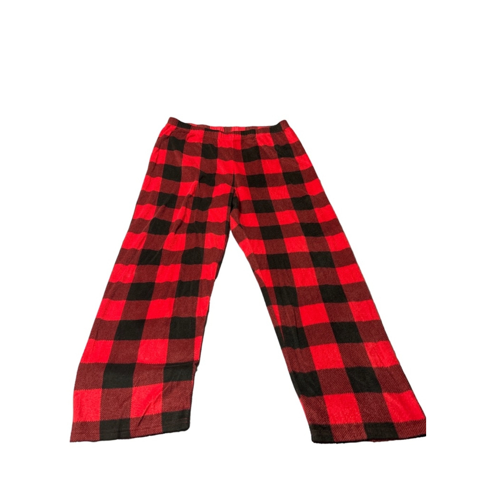 Unisex Adult PJ Place Pajama Pants, XL, Red/Black Plaid